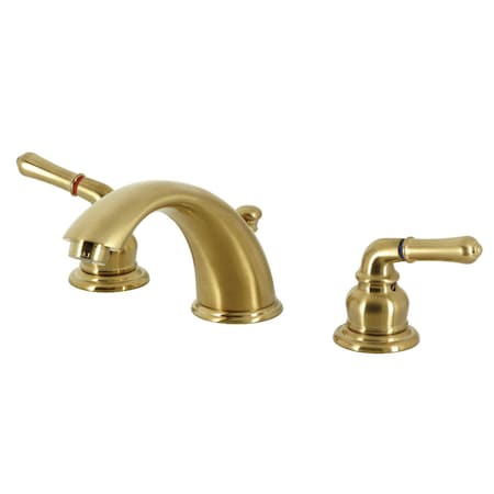 Kingston Brass KB967SB Magellan Widespread Bathroom Faucet W/ Retail Pop-Up, Brass KB967SB